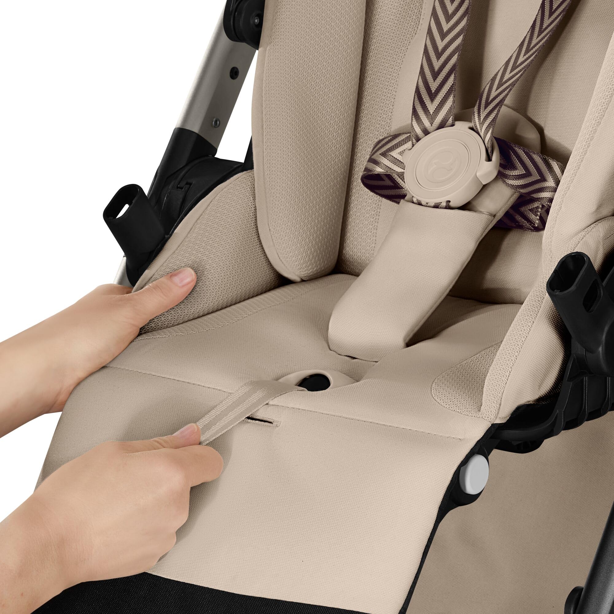 CYBEX Gold Wózek dziecięcy BALIOS S LUX, Almond Beige | Od urodzenia do 4 lat, Maks. 22 kg, System podróżny, Ergonomiczna pozycja leżąca, System pasów obsługiwany jedną ręką