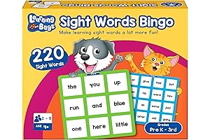 LEARNING BUGS The Complete Sight Words Bingo Game Set, Master 220 High-Frequency...