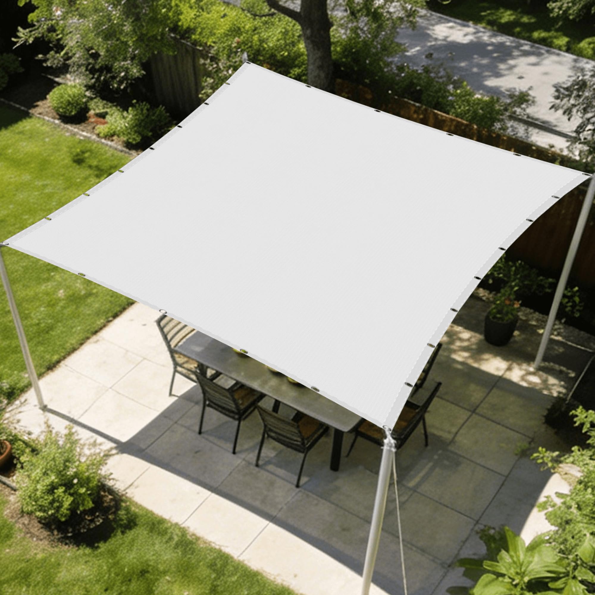Voile ombrage rectangulaire imperméable : fini la chaleur et la pluie sur votre terrasse extérieure