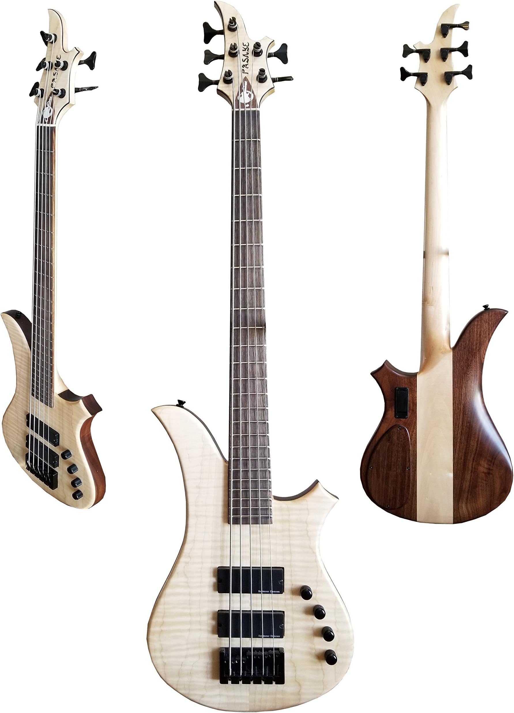 Pasaye Elite 5 String Bass Maple Top, Walnut Back, Ebony Fingerboard Matte