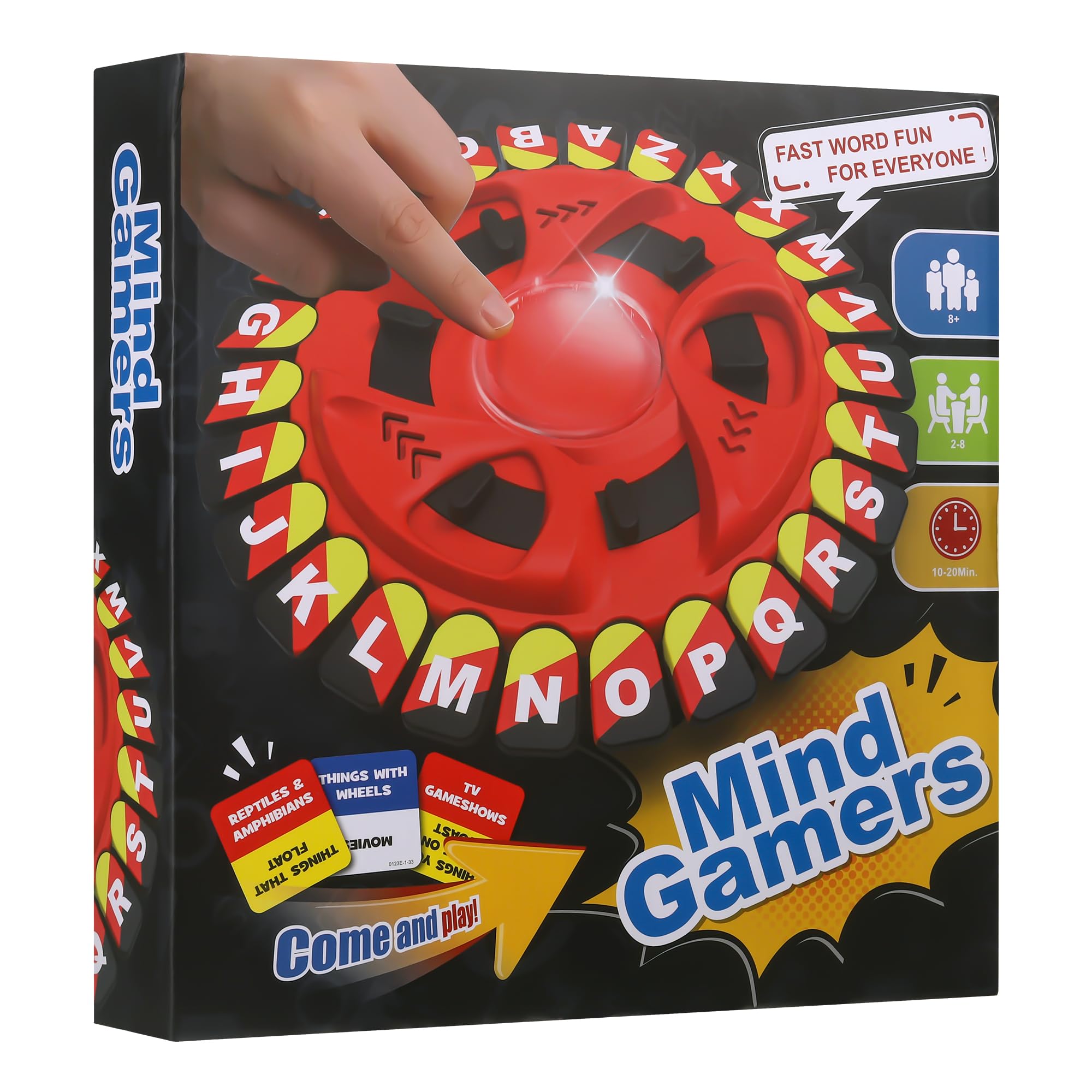 Kssvzz Family Board Game For 2-8 Players, Quick Thinking Letter Press Game with Timer, Fun Categories Think Games for Adults Kids