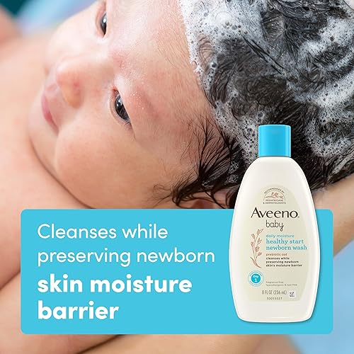 Miniatura 2 de Aveeno Baby Healthy Start - Lavado nutritivo para recién nacido, gel de baño hipoalergénico para bebé, avena prebiótica, limpia suavemente la piel