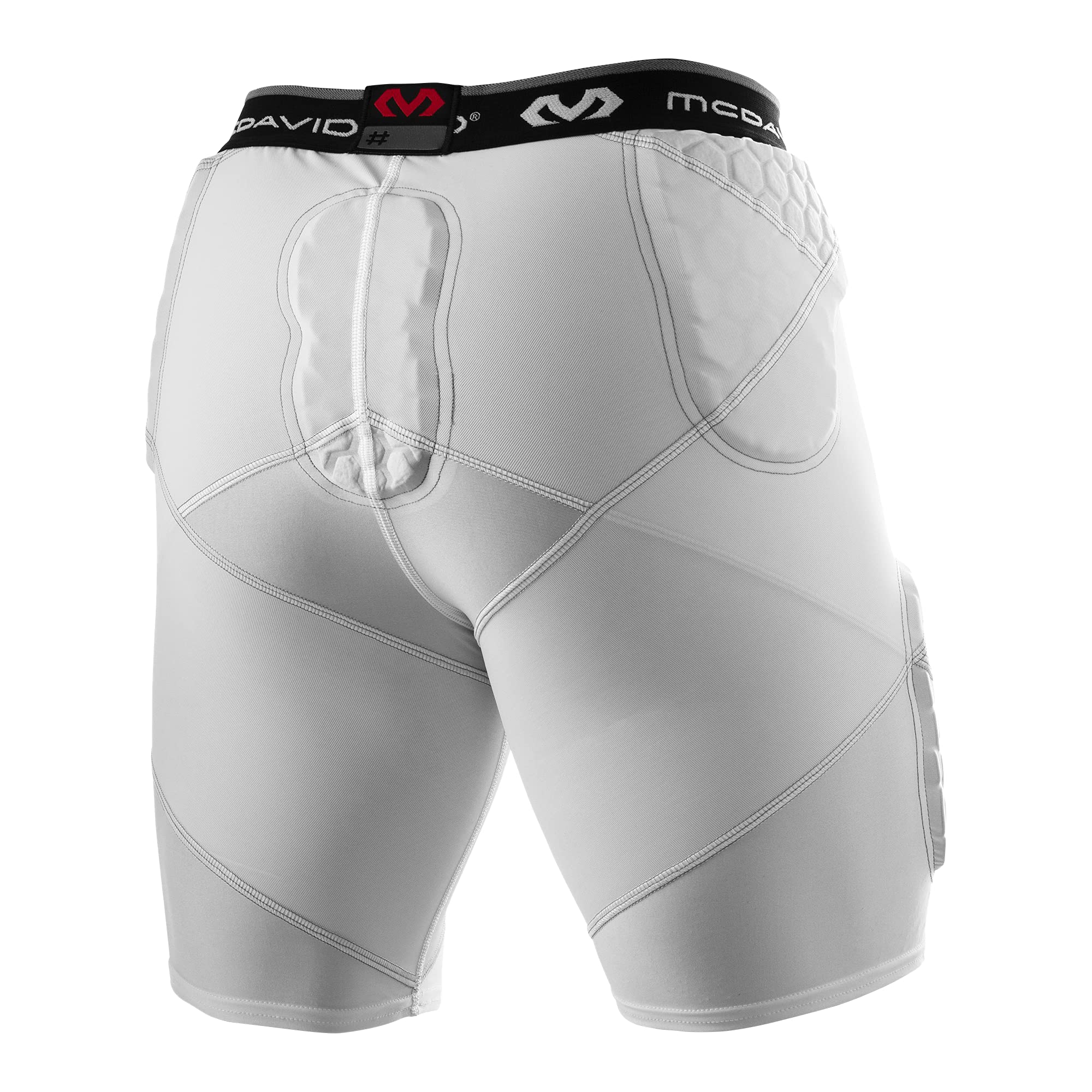 McDavid Pantaloncini imbottiti a compressione, con imbottitura su fianchi, cosce e coccige.