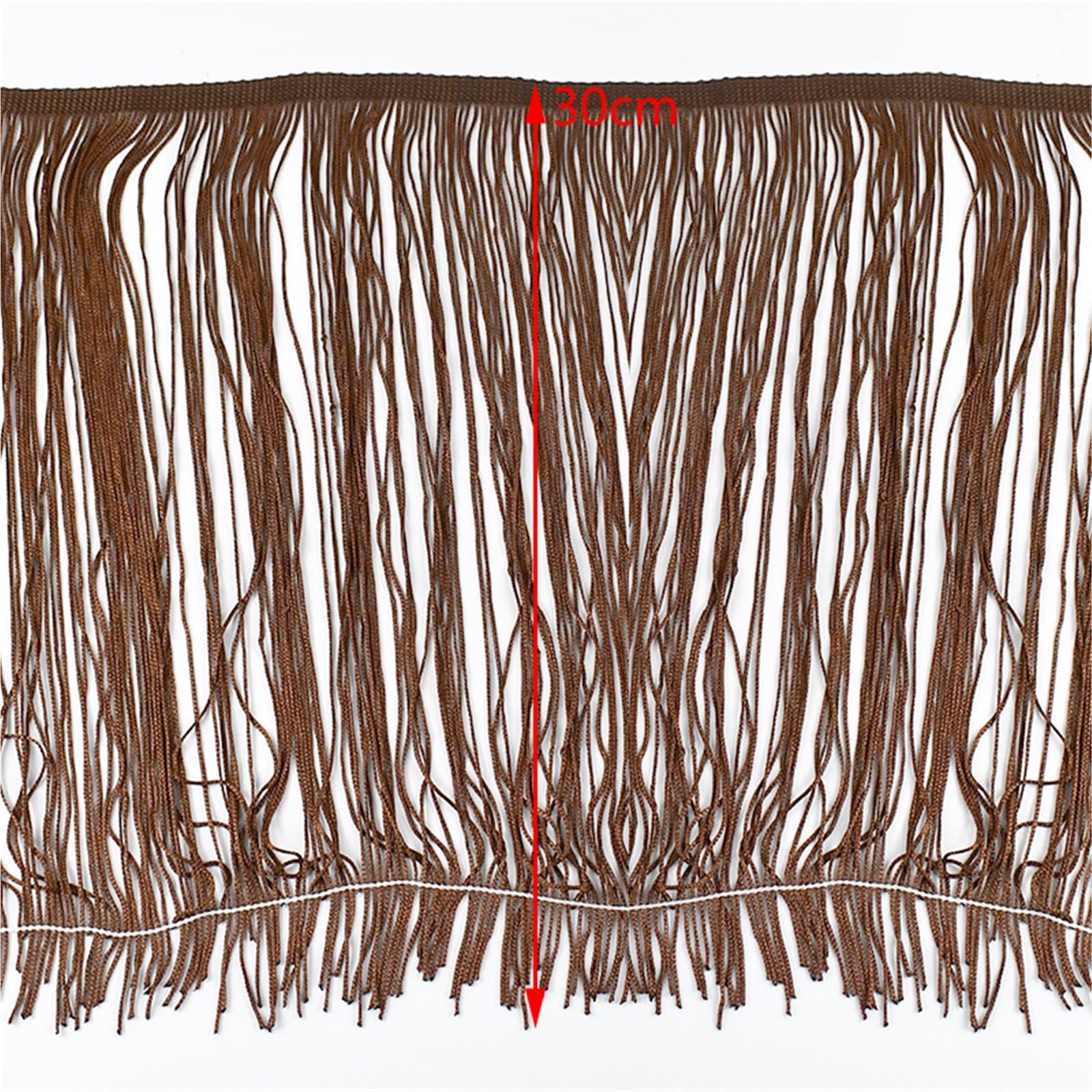 Szeroka koronka z frędzlami, Polyester Tassel Fringe Multicolor 30cm 5M/10M(Color25,30cm-10Meters)
