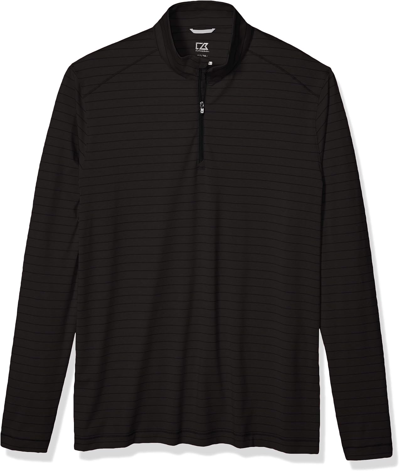 Cutter & Buck Men's Moisture Wicking Drytec UPF Holman Stripe Half Zip Pullover