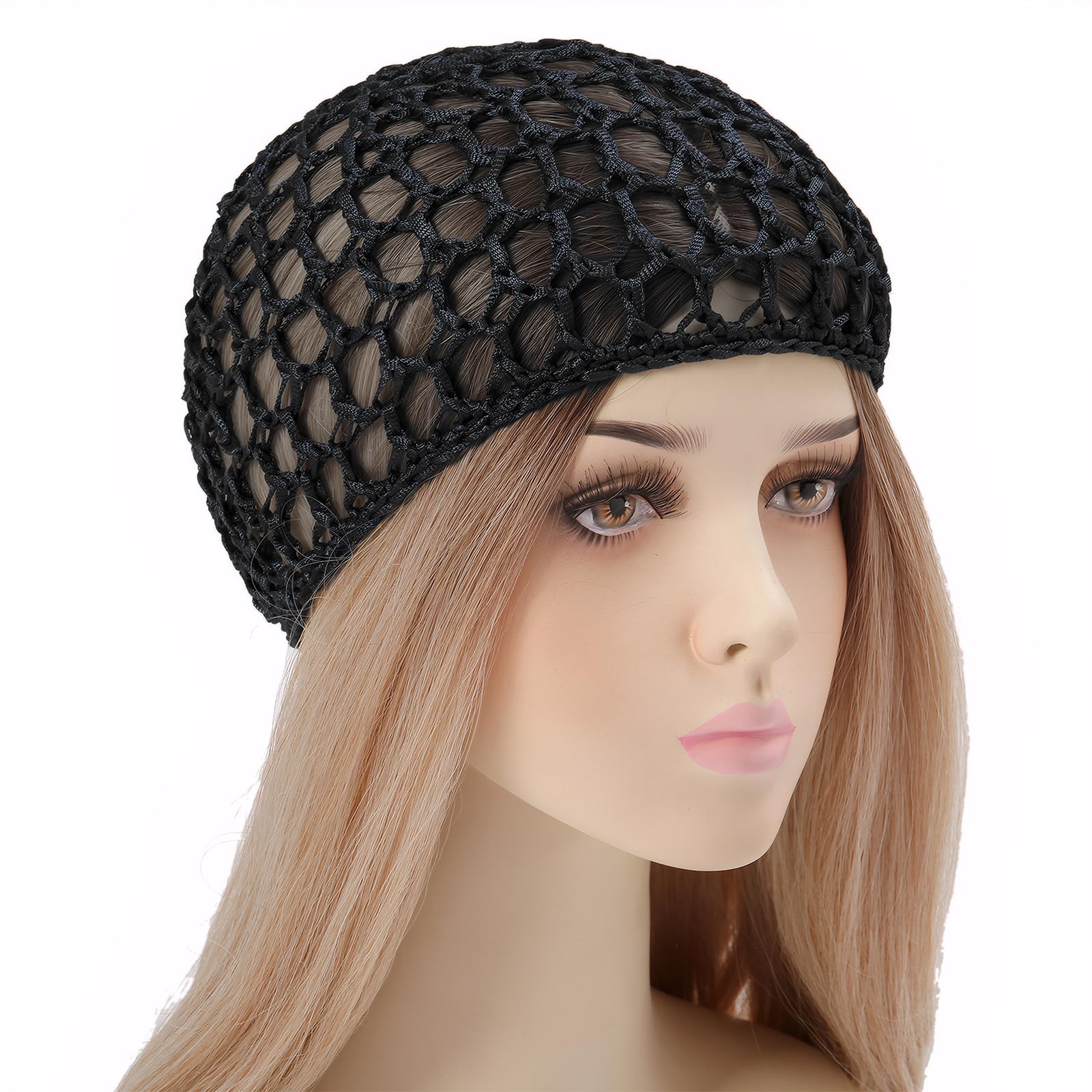 Kighdel Hair Nets for Women for Sleeping 4 PCS Tubi Hair Wrap Keep Curls Intact & Tangle-Free,Breathable & Hypoallergenic,Accessory for Sleeping - Image 4