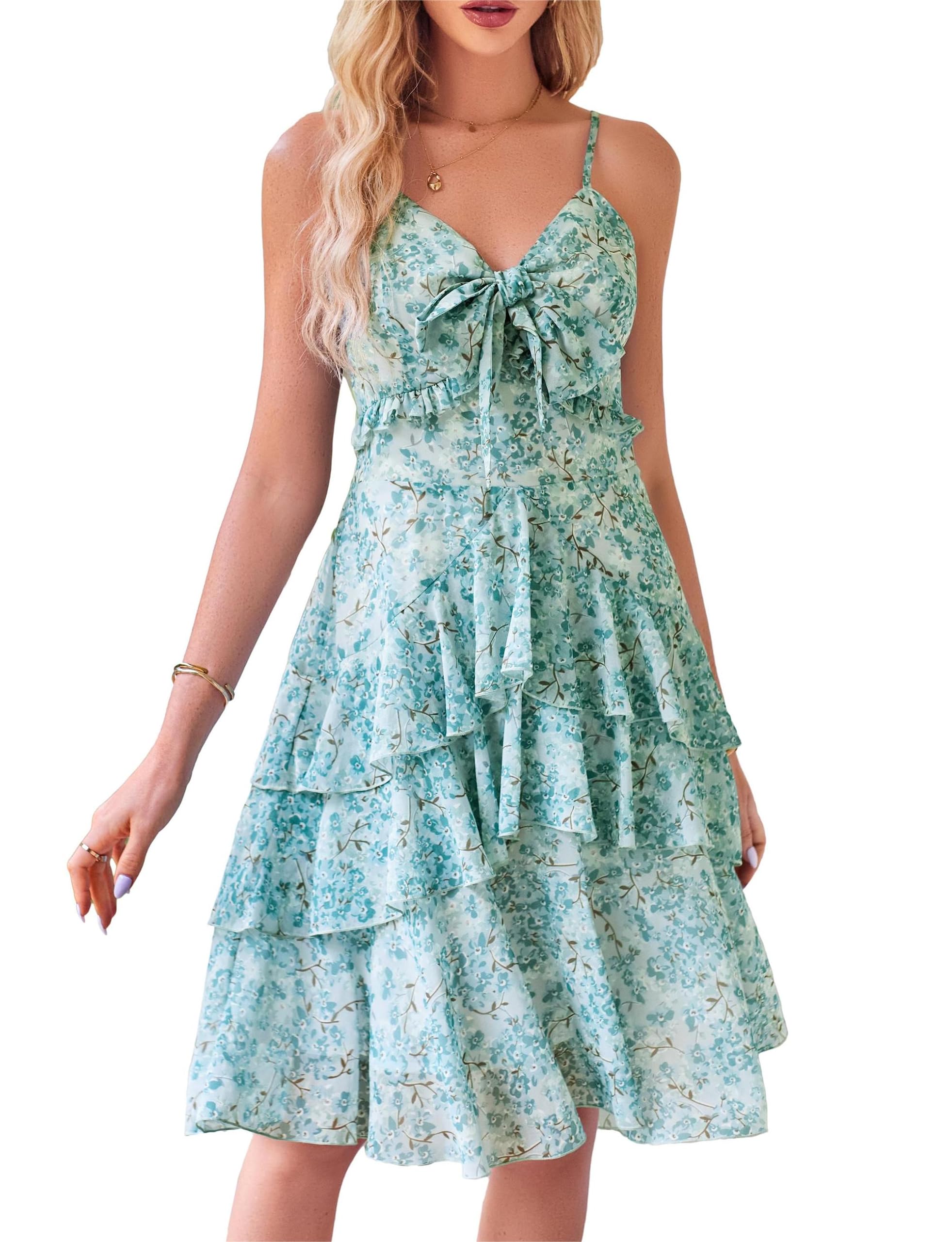 GRACE KARIN Vestido de fiesta de cóctel con cuello en V para mujer, con tirantes dobles, con cremallera, CL1718A22