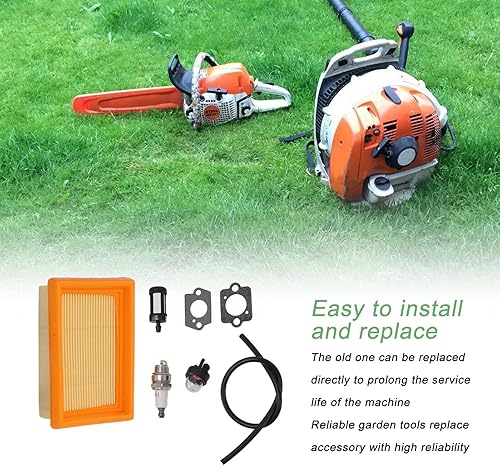 Miniatura 6 de Filtro de aire del soplador con piezas de repuesto del filtro de aire de la bujía para STIHL Br350 Br430 Sr430 Sr450, fácil de instalar y reemplazar