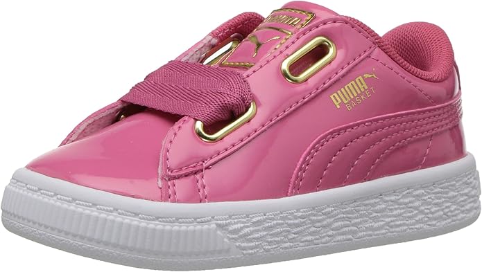 puma basket heart infant burgundy