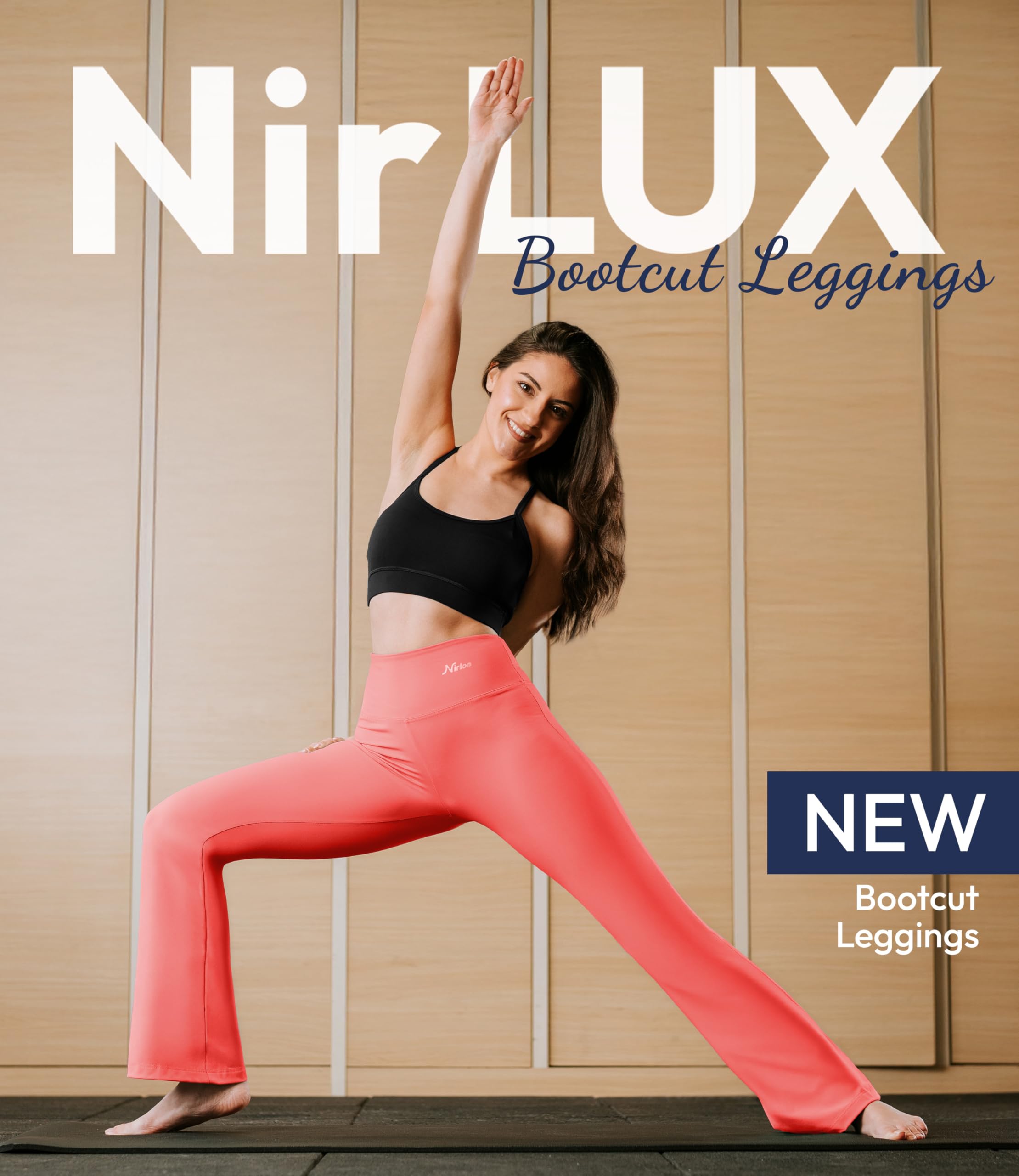 NirLUX Bootcut Yoga Pants - Soft Leggings for Women Regular & Plus Size Womens Leggings Tummy Control for Gym & Yoga (4 32