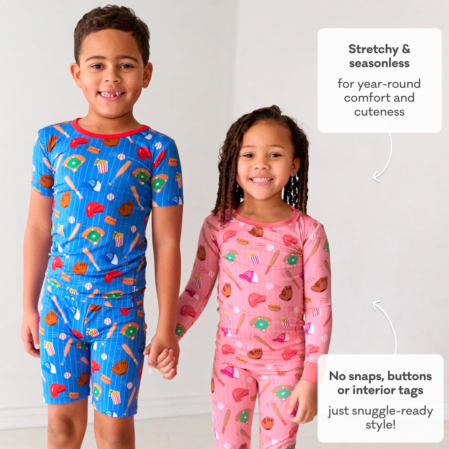 Little Sleepies Two-Piece Pajama Set for Boys & Girls, Soft Viscose from Bamboo Toddler Pajamas for Kids, Family Matching PJs - Image 6