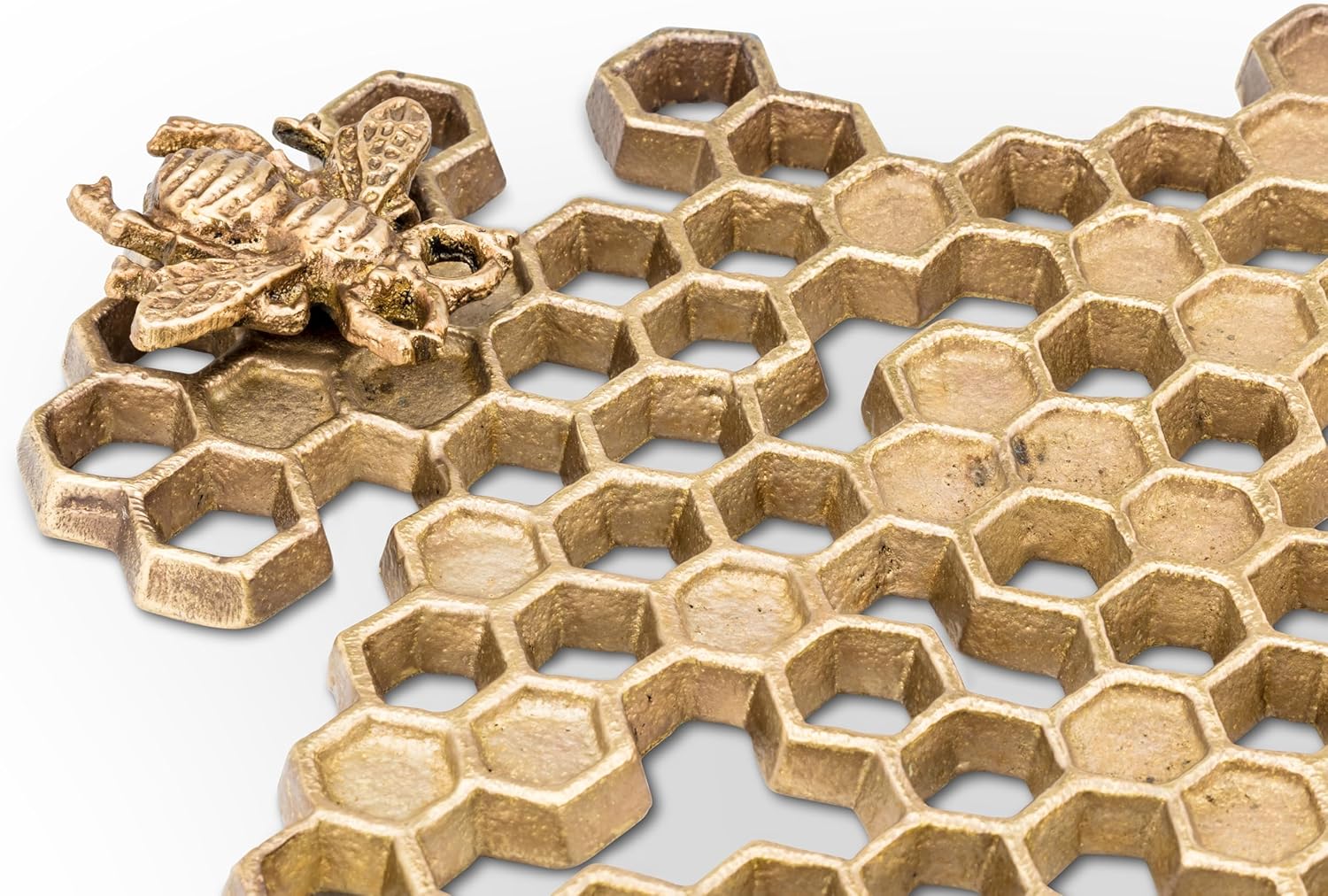 Abbott Collection Honeycomb Bee Trivet 8.5 inch, 1 EA