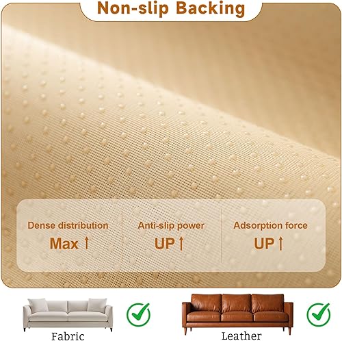 Miniatura 6 de OTOB Funda de sofá de felpilla para perros, lavable, antideslizante, apta para mascotas y niños, protector de muebles para todos los estilos de