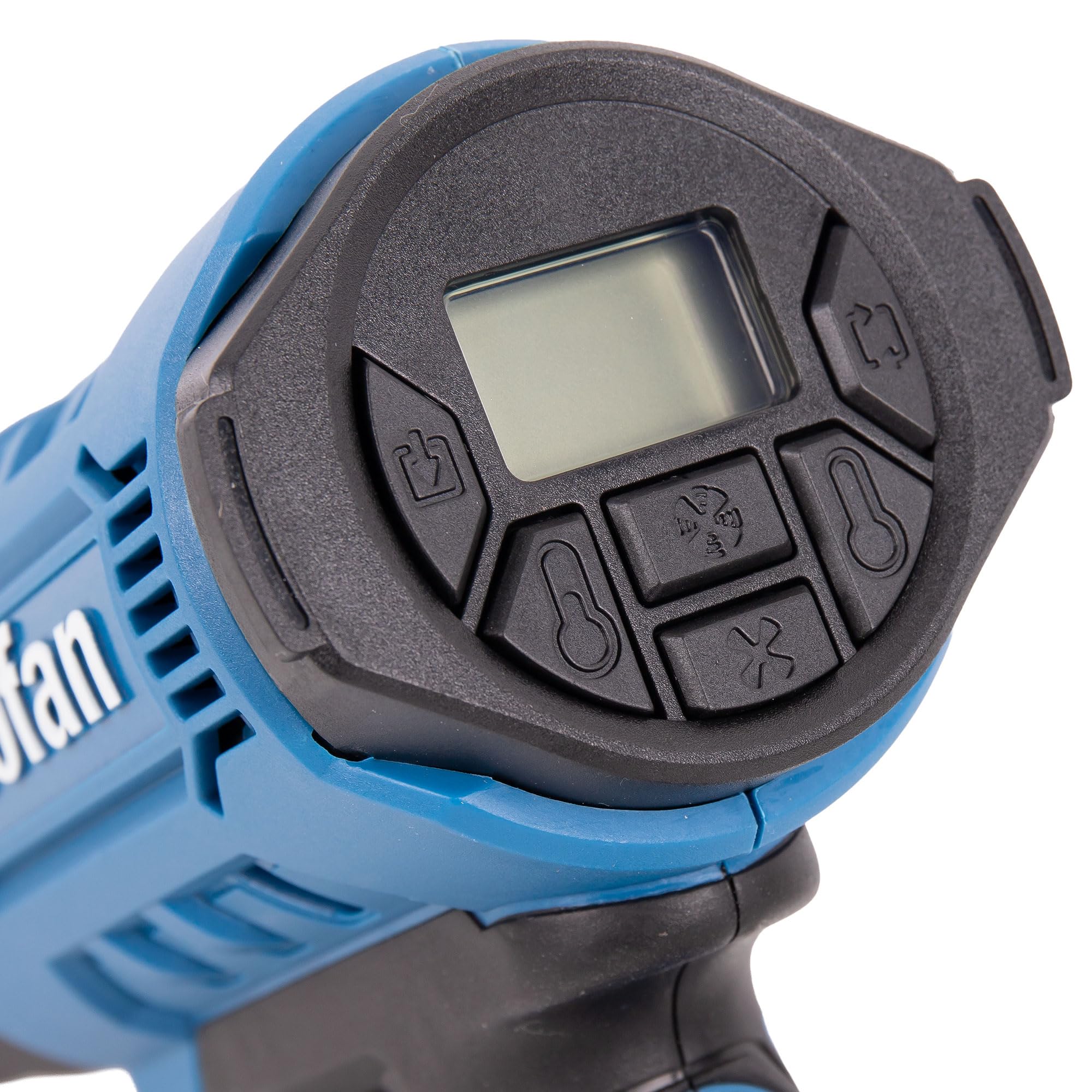 Cofan Pistola de aire caliente 2000 W | LCD digital display |Temperatura regulable 50° hasta 650° | 5 accesorios para decapar, deformar tubos, encoger PVC