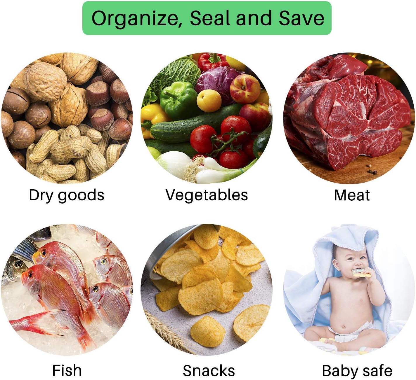 FOYO Handheld Vacuum Sealer Machine Bundle 18 pcs Quart-sized Vacuum Sealer Bags: Home & Kitchen