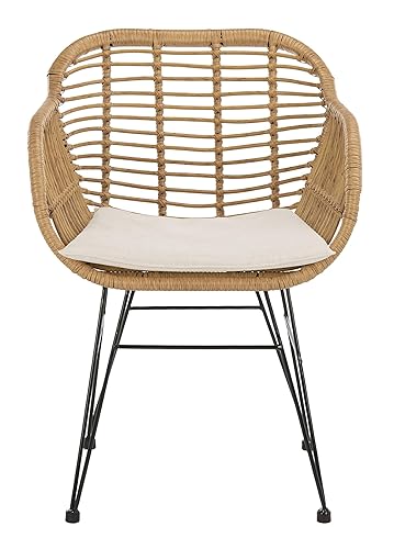 Outdoor Collection Alton Light Brown Rattan/Beige Seat Cushion 3-Piece Patio