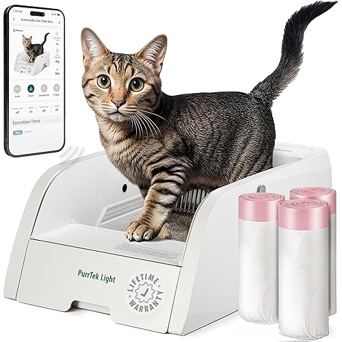 Automatic Self Cleaning Litter Box for Cats with APP Control Smart SelfCleaning Cat LitterBox, Automatic Cleaning, Odor Control, Quiet & Easy Maintenance
