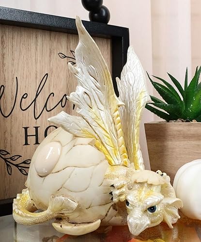 Vista 28 de Ebros - Estatua de huevo de dragón con piedra natal de agosto, 5.25 pulgadas de alto, peridoto verde, piedra natal de agosto, símbolo de gema