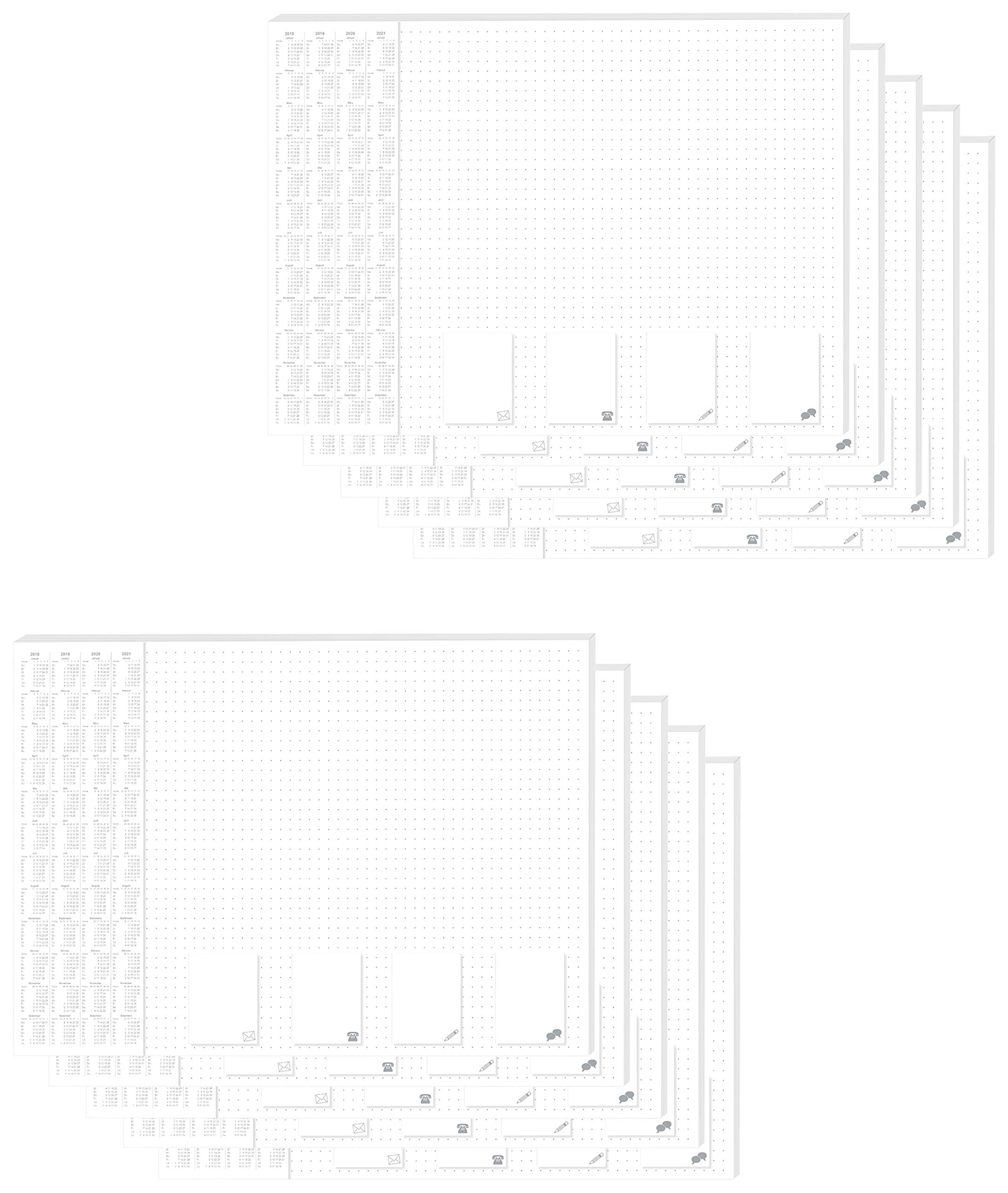 RNK 46616 Schreibunterlage Office, 60 x 42 cm, liniert und kariert (10 Stück, 60 x 42 cm Punkte)