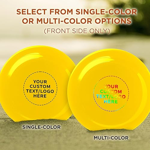 Miniatura 6 de DISCOUNT PROMOS Frisbee - Discos voladores a granel, 9.25 pulgadas, divertido juego de playa familiar