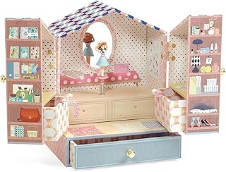 DJECO Tinou Shop Musical Treasure Box, Multicoloured