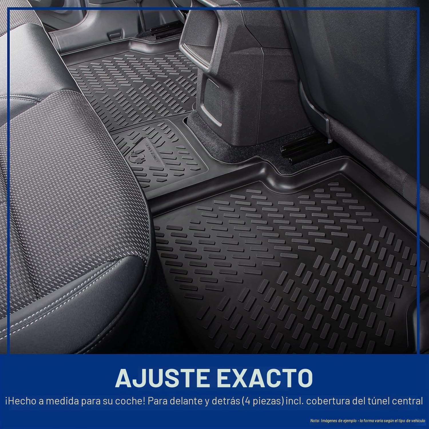 ELMASLINE 3D Tappetini Gomma e Vasca Baule per Mazda CX-60 2022-2025 CX60 | Tappetini Auto | Vasca per il bagagliaio | Accessori Auto