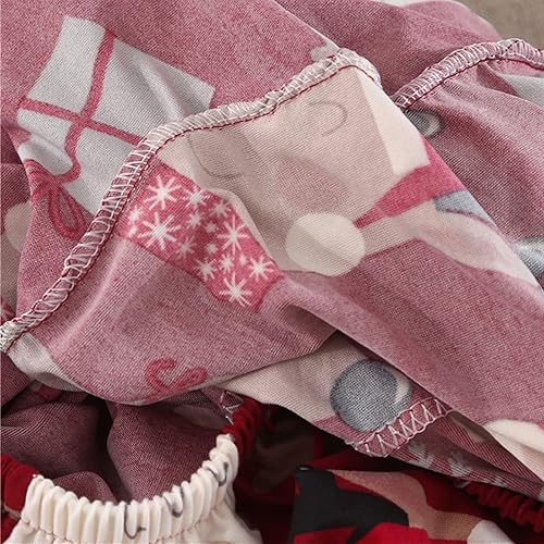 Miniatura 7 de Mybedsoul Funda de sofá de Navidad con estampado de Papá Noel, lavable, protector de muebles con parte inferior elástica, decoración navideña para