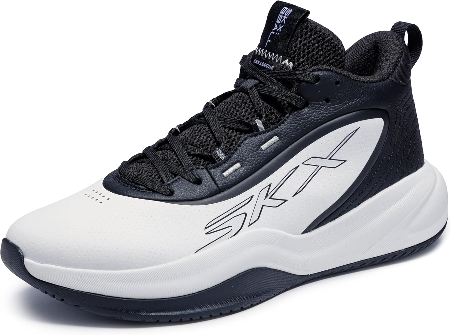 grey and black basketball shoes