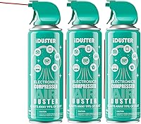 iDuster Compressed Air Duster Spray - Keyboard Cleaner Canned Air for PS5, PC, Electronics - 3 Pack 10oz