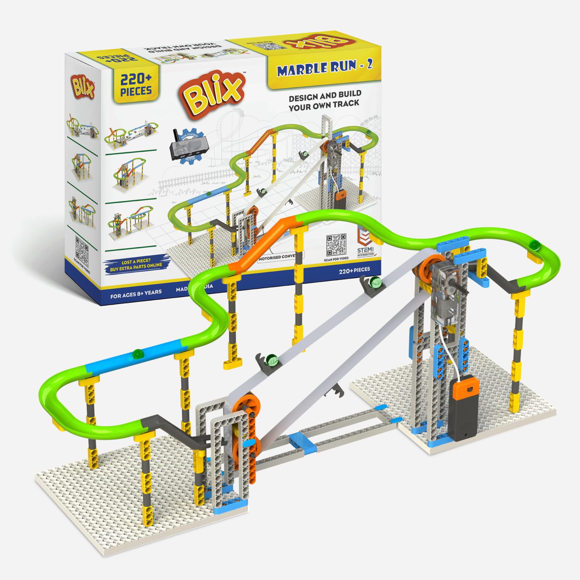 Marble Run 2 | Motorised Conveyor, 4+Models, Age-8+, Best Gift for Kids