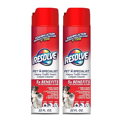 Resolve Pet Foam Carpet Cleaner Spray 2-Pack