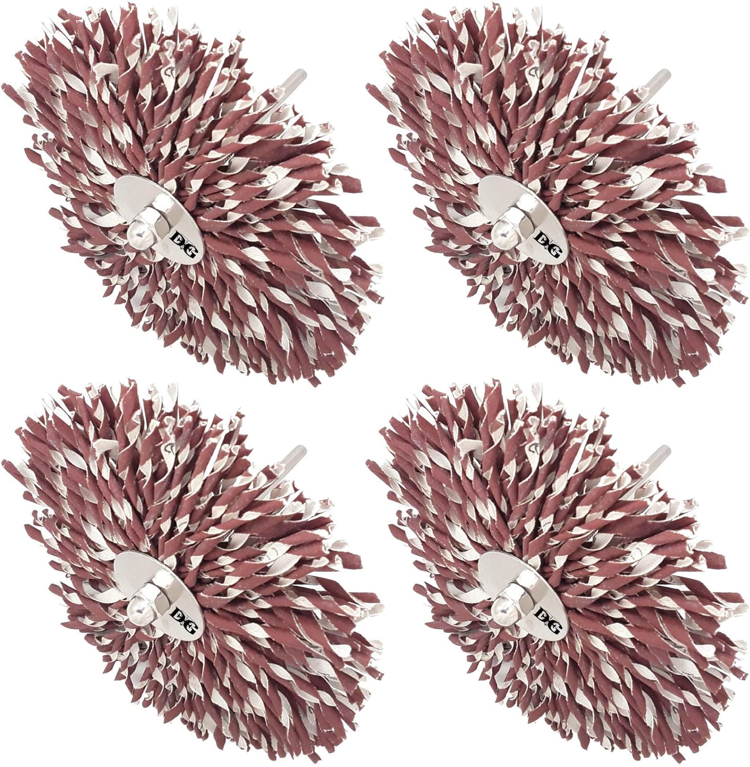 Exсluѕіvе 6" Grit 220 EC Star Molding Flap Sander Shank 3/16" Perfect For Sanding Difficult Curved Surfaces Wood or Metal Painting Prep Woodworking Auto Body Furniture Restoration Home/Shop (6" P220 Pack of 4)