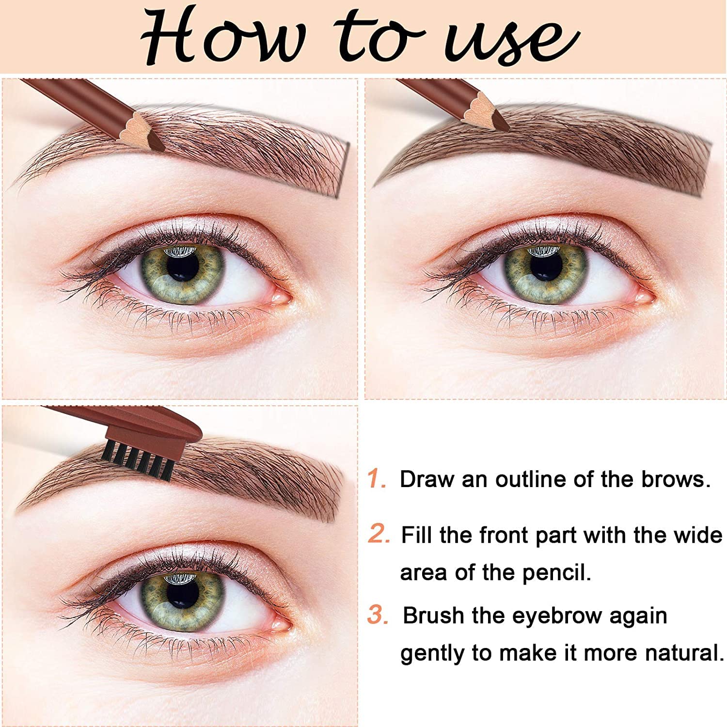 Eyelash Curlers Fit All Eye Shape Curved Lash Curler,Natural and Long Lasting Eyelash Curler for Women Make Up Gift with 1 Brown Eyebrow Pencil - Image 7 thumbnail