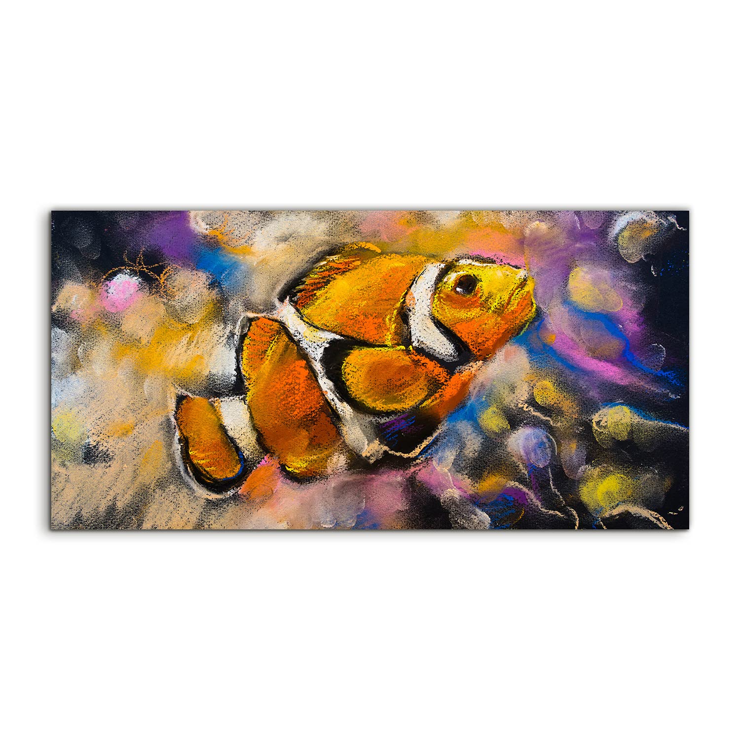 Tableau salon chambre acrylique clown fish 100x50cm - 8