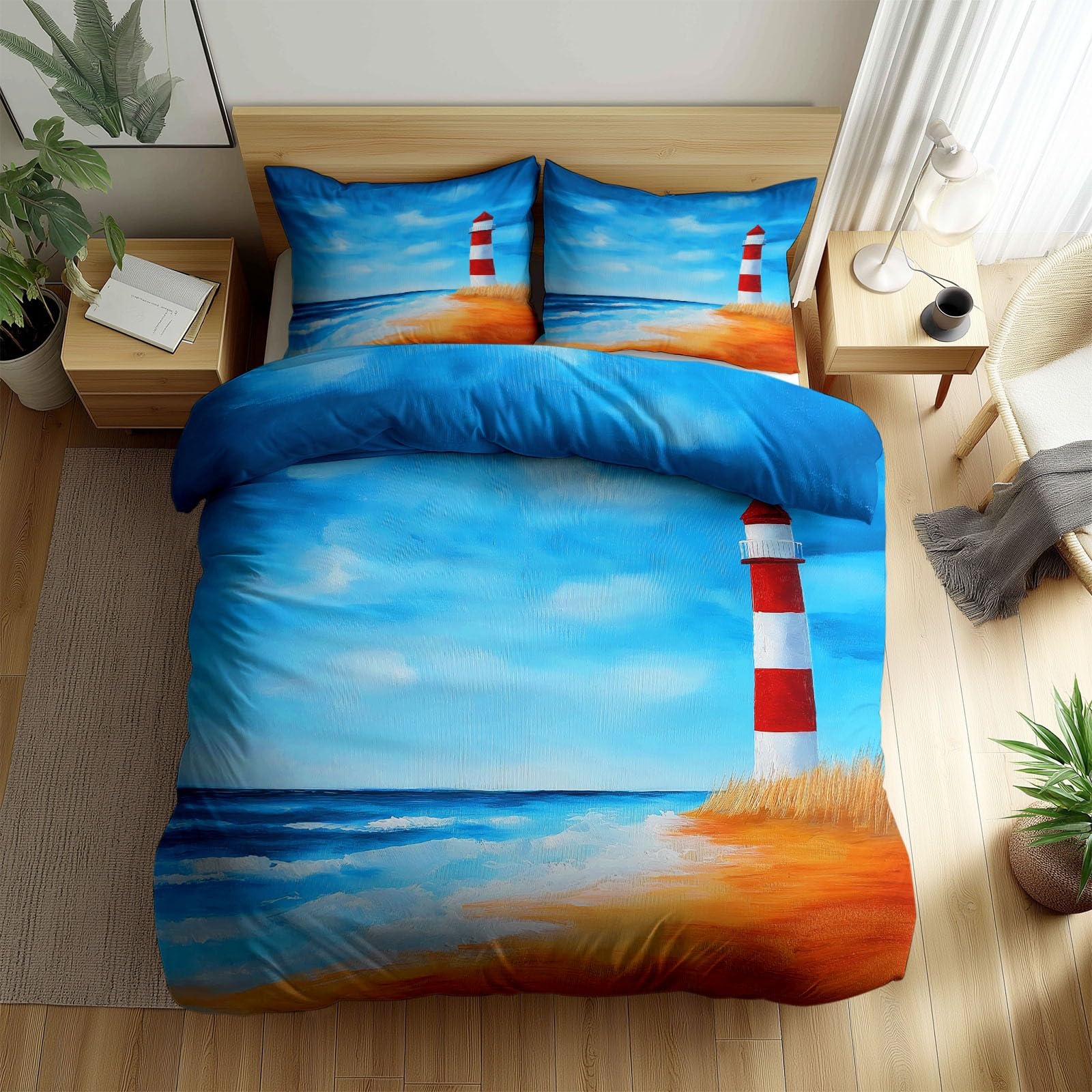 Housse de couette zippée 90x190 cm pour enfiler facilement