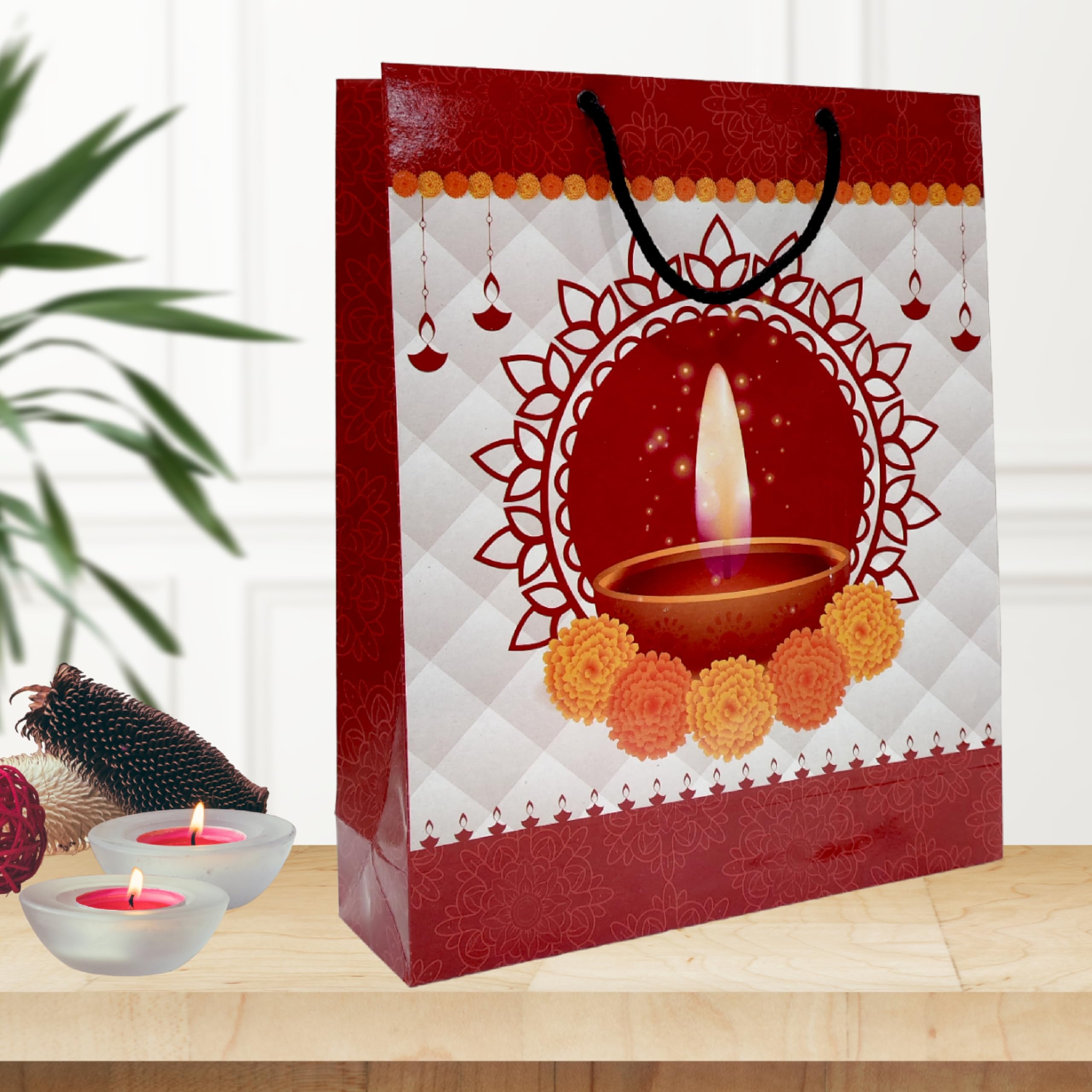 Pb PapyrusBolsys Paper Bags Happy Diwali Design/Puja/Housewarming Party or Gifting Purpose Small Size Pack of 12 (B0CL7JXSYY) Amazon Price History, Amazon Price Tracker