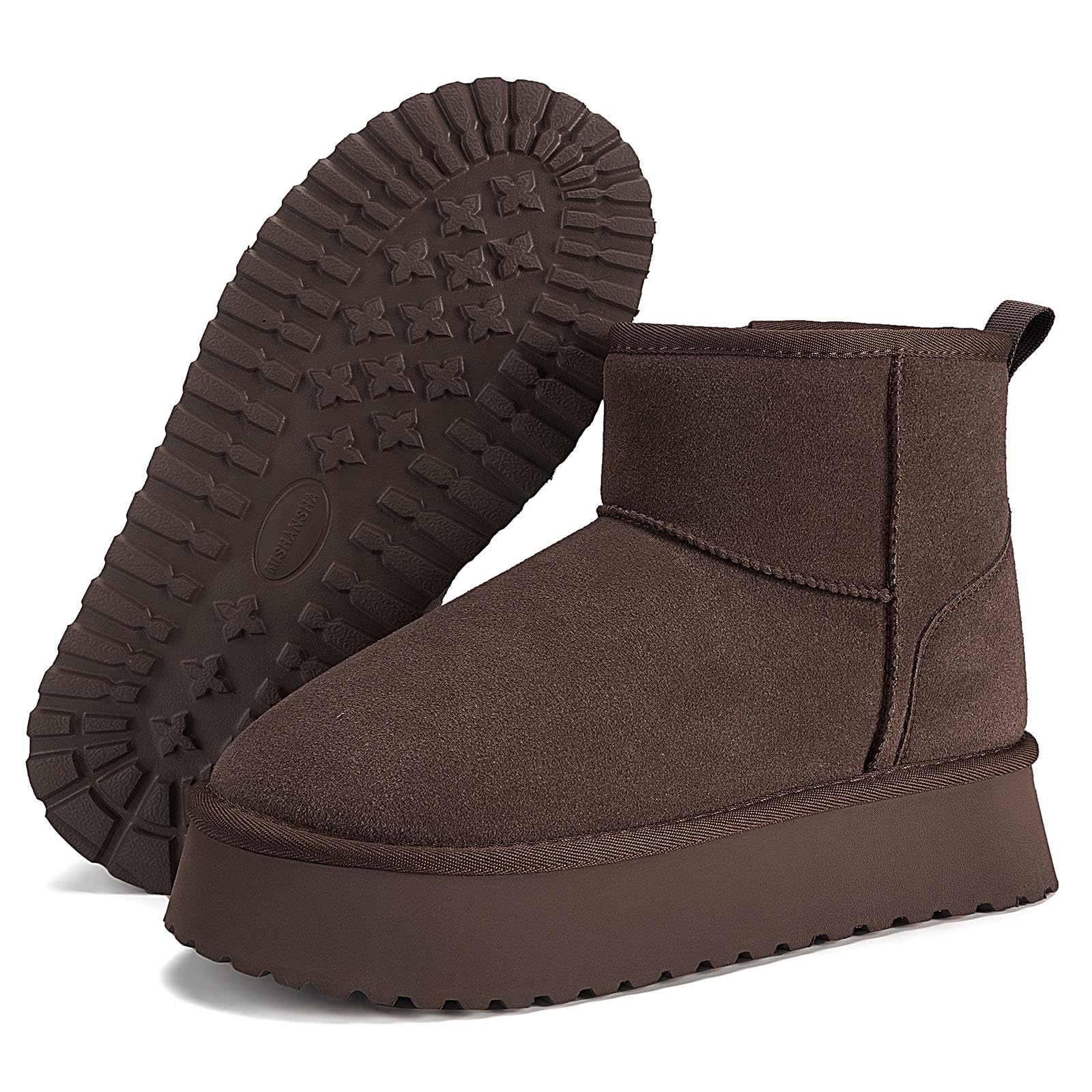Mishansha Schneestiefel Damen Gefüttert