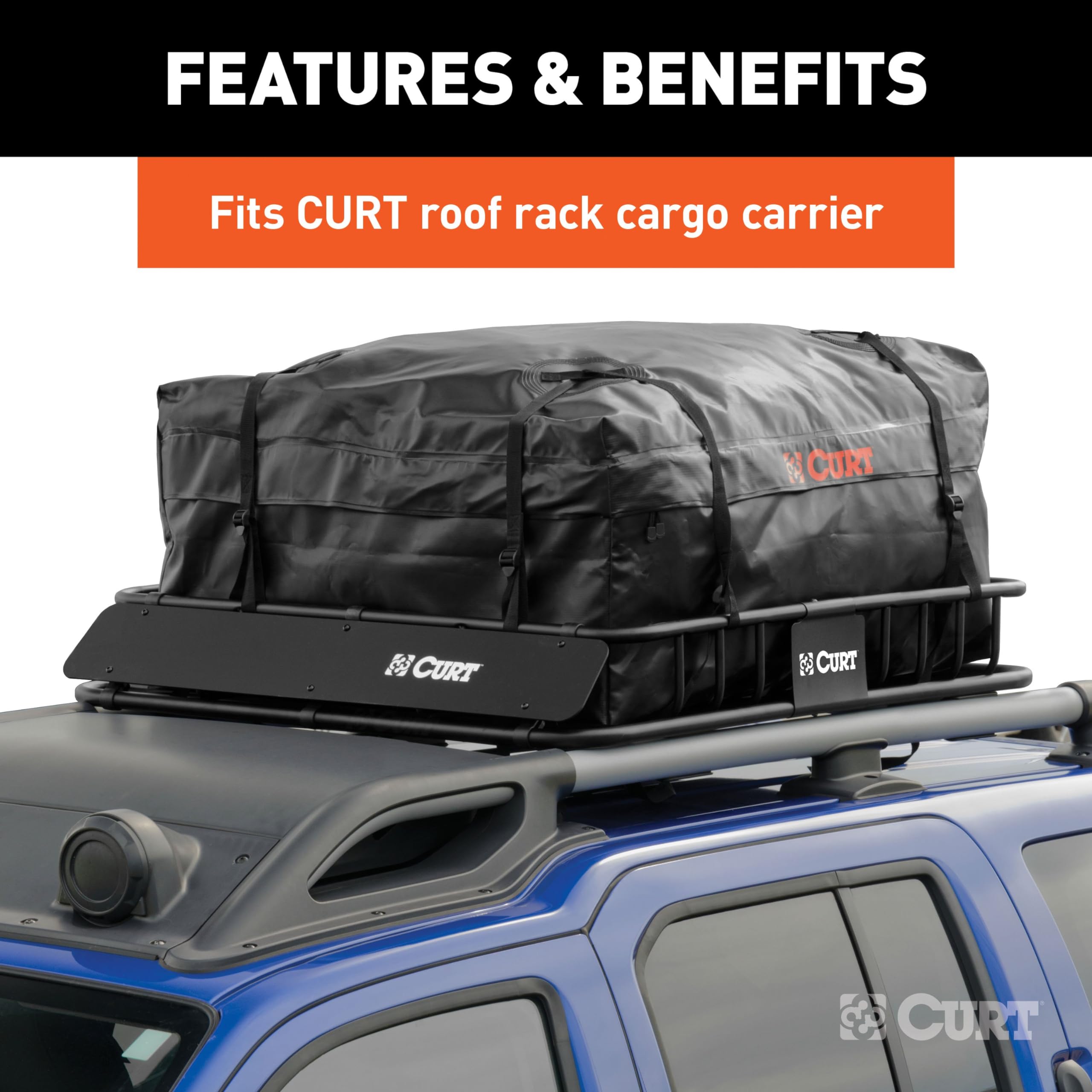 Amazon.co.jp: CURT 18220 38 x 34 x 18インチ 耐候性ブラックビニール 