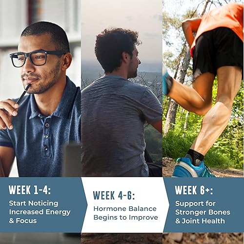 Miniatura 6 de Suplemento de boro para hombres con Tongkat Ali - Vitamina D3, picolinato de zinc 30 mg, Longjack Tongkat Ali para hombres - Citrato de boro 10 mg