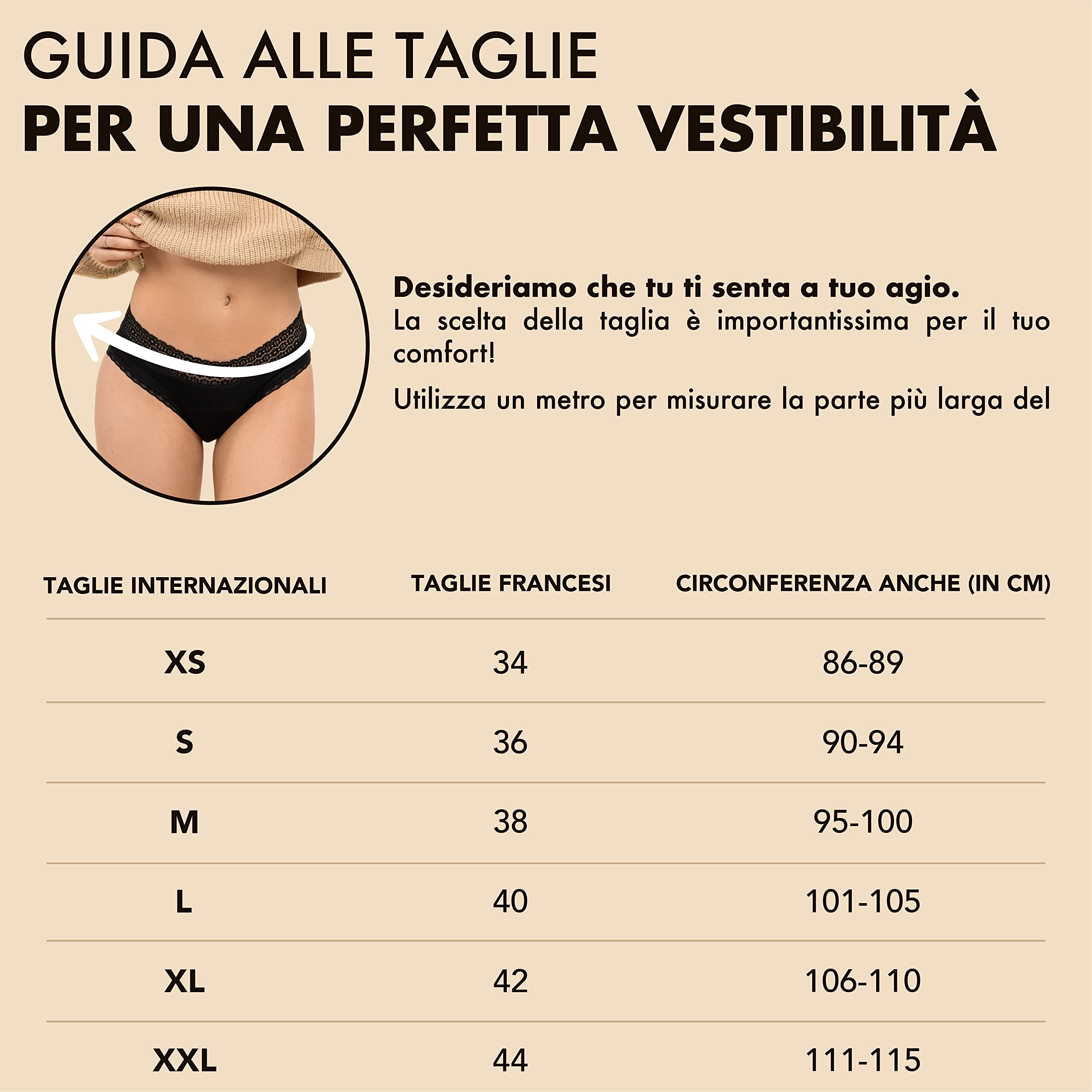 ZENAPHYR Set 3 Mutande Ciclo Mestruale Donna con Cotone Bio Ecologico - Mutande Assorbenti Donna Ciclo 4 Strati Assorbenti Anti-Perdite - Mutande mestruali Donna Lavabile