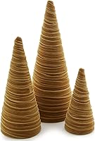 Vista 30 de Your Heart's Content Juego de 3 árboles de terciopelo negro, decoración de mantel hecho a mano, mesa de árbol de Navidad, centro de mesa