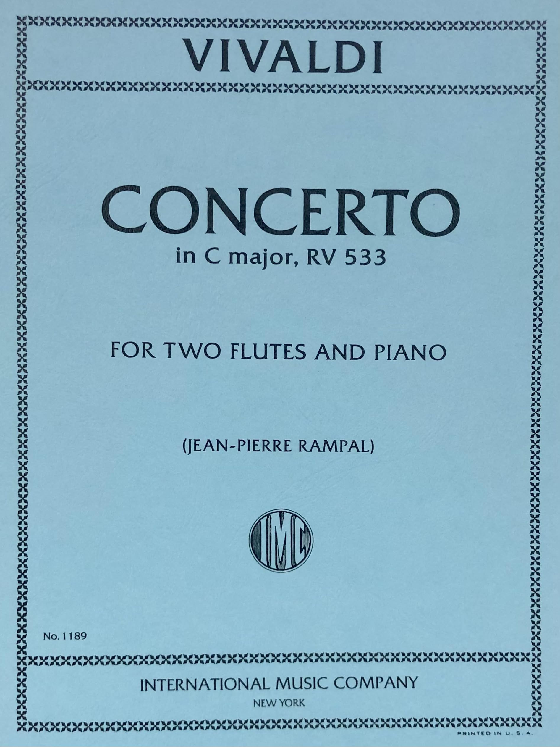 Antonio Vivaldi-Concerto In C Major, RV 533-Score and Parts
