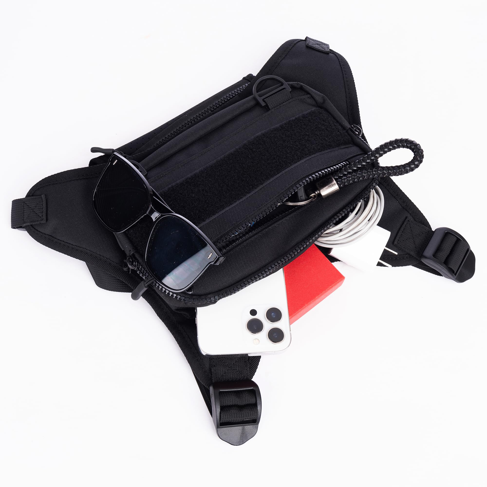 XIELIXIA Outdoor Sports Chest Bag for Men,Chest Vest Holster Fits Most Pistols,Lightweight Adjustable EDC Tactical Chest Pack,Running Vest Bag for Workouts,Hiking, Cycling