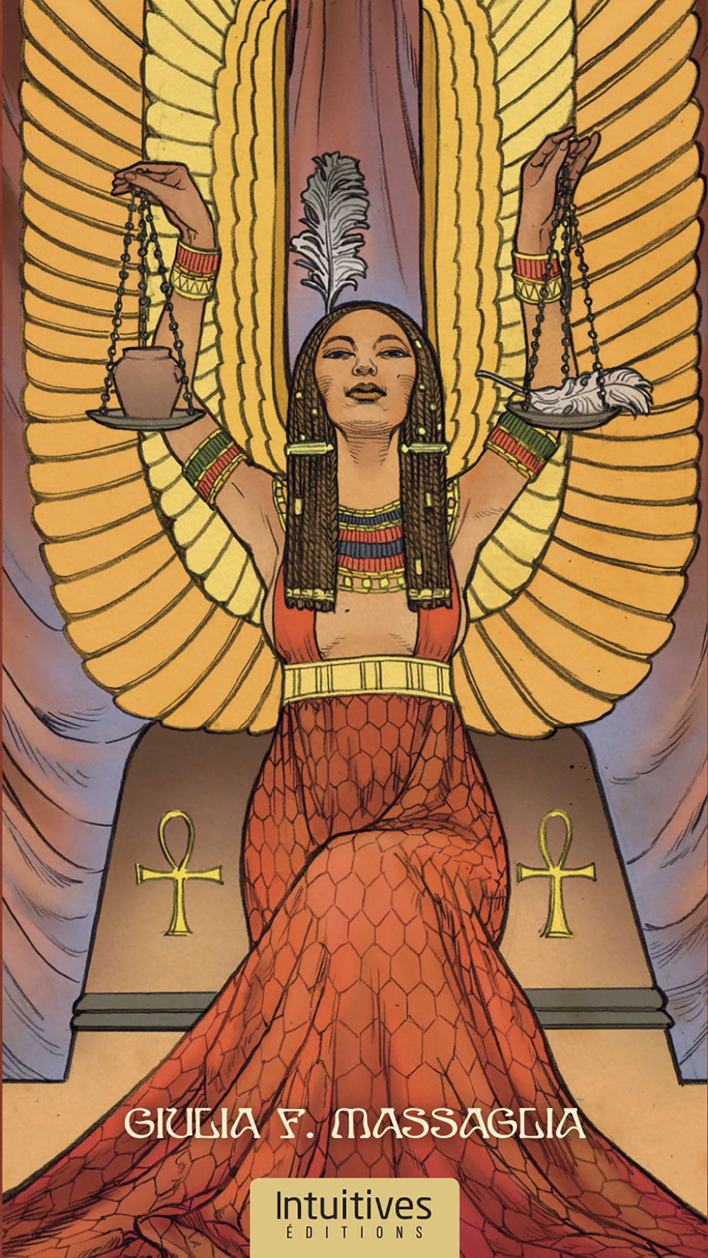 Coffret Tarot Égyptien Art nouveau