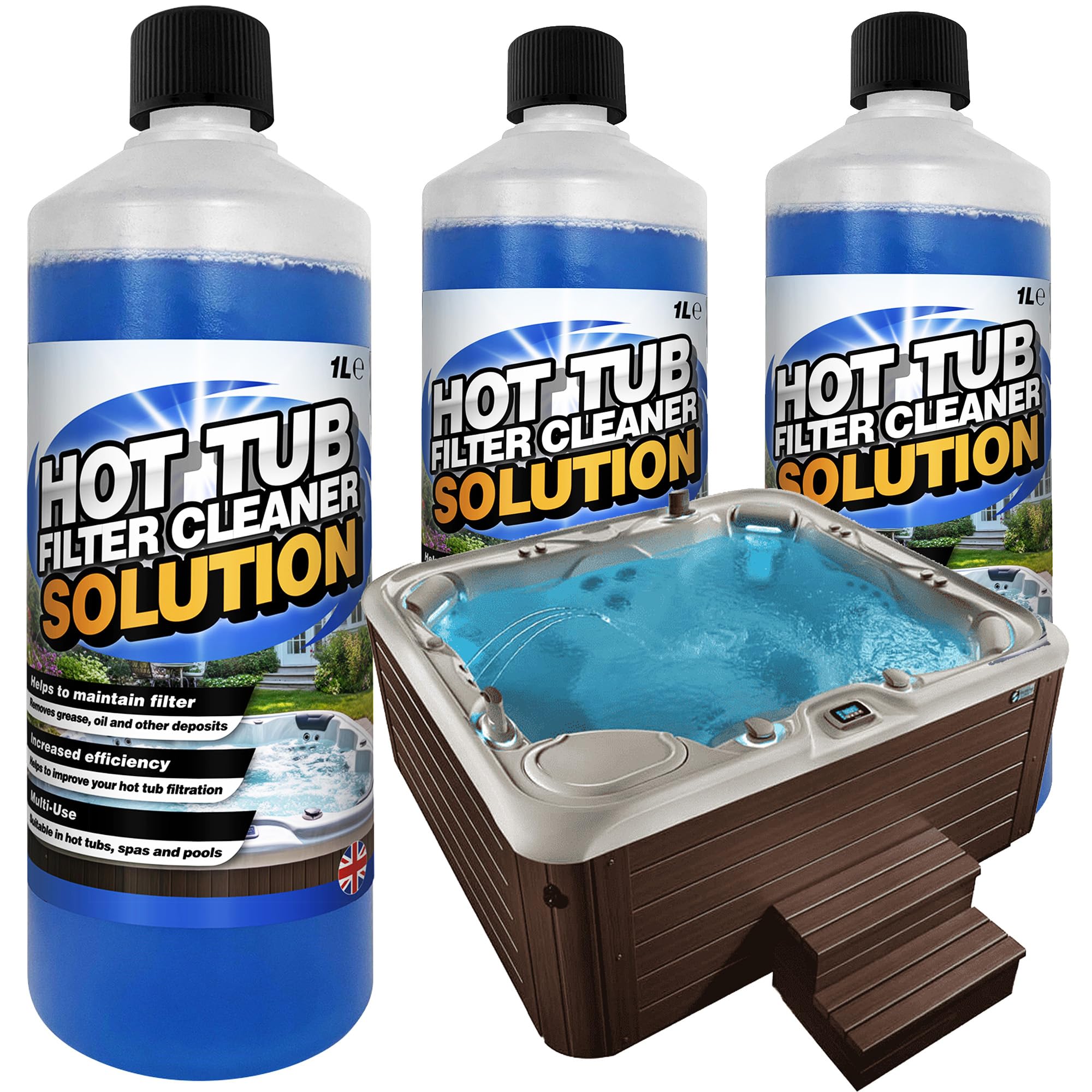 STORM TRADING GROUP 1 Litre Hot Tub Spa & Pool Filter Cartridge Cleaner