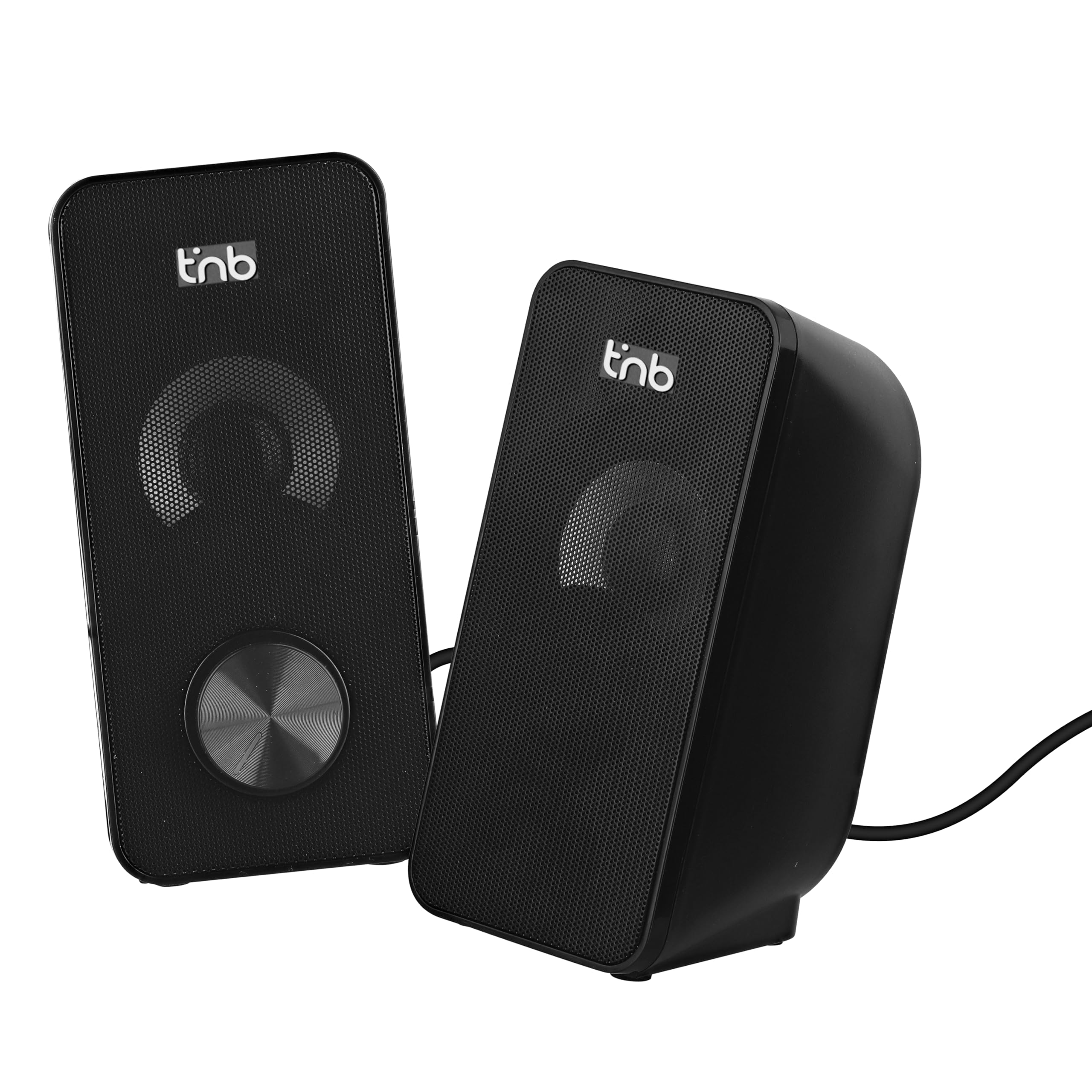 T'nB - Enceintes pour PC, 2x3 Watts RMS, Compatible avec PC et Mac - Noir