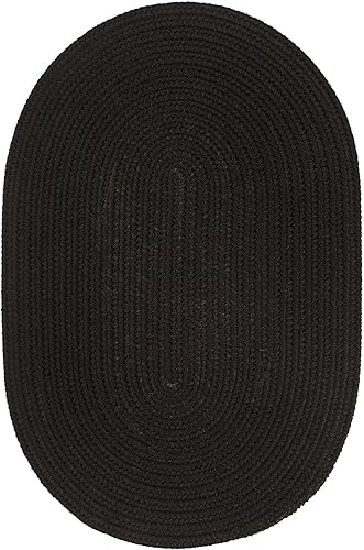 Miniatura 15 de Tapete de interior/exterior, diseño texturado trenzado, tapete reversible, Sintético, Marrón Marrón,Negro -,Azul (Hydrangea Blue),Azul