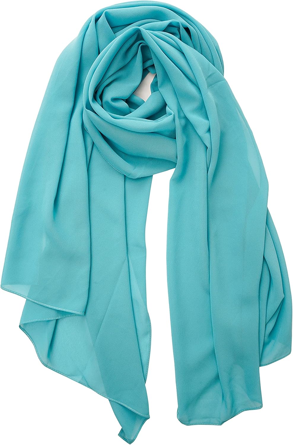 YOUR SMILE for Women Lightweight Breathable Solid Color Soft Chiffon Long Fashion Scarves Sun-proof Shawls Wrap