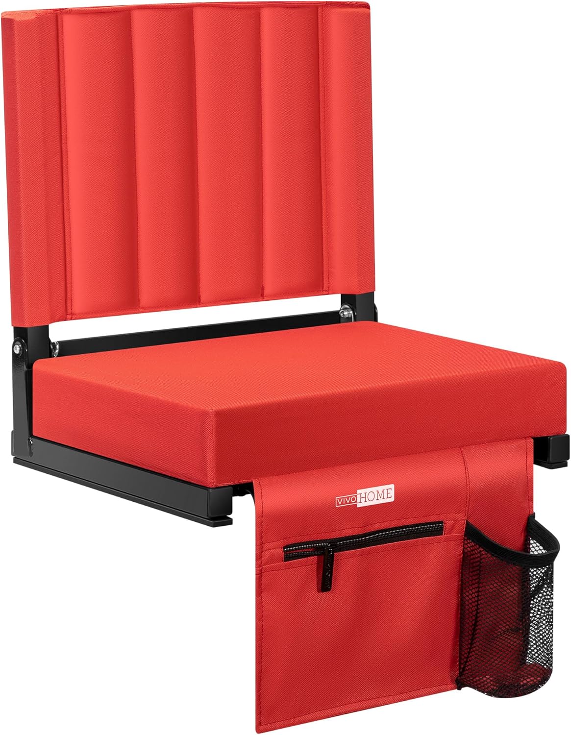 VIVOHOME Portable Stadium Seat for Bleachers with Back