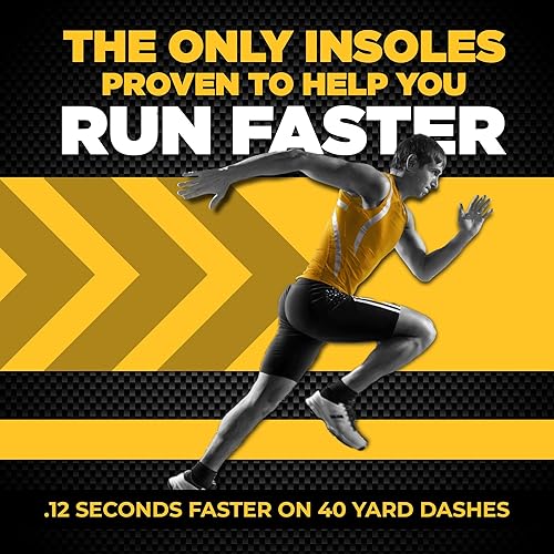 Miniatura 4 de VKTRY Plantillas de rendimiento  Gold VK para deportes con tacos  Plantillas de zapatos de fibra de carbono que absorben los golpes, fútbol,